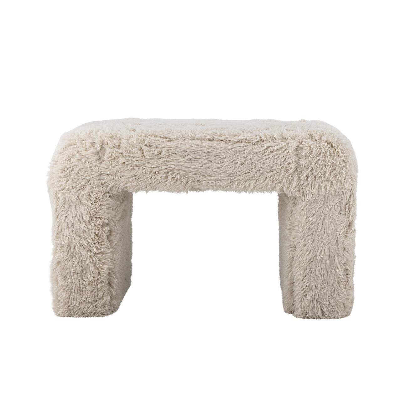 Taburet, Bloomingville, Bobbie, 70x40x45 cm, placaj/lemn de plop/poliester, natural - imagine 7